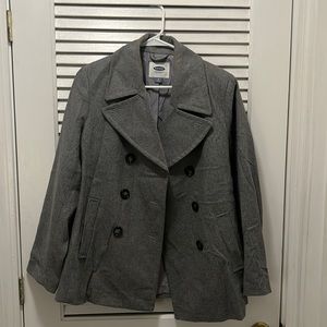 Grey pea coat